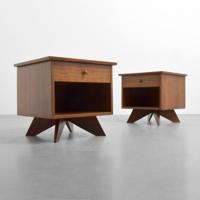 Pair of George Nakashima ORIGINS Nightstands - Sold for $4,062 on 11-25-2017 (Lot 163).jpg